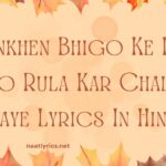 Aankhen Bhigo Ke Dil Ko Rula Kar Chale Gaye Lyrics In Hindi