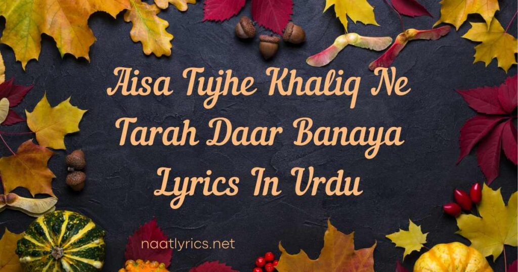 Aisa Tujhe Khaliq Ne Tarah Daar Banaya Lyrics In Urdu