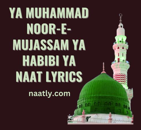 YA MUHAMMAD NOOR-E- MUJASSAM YA HABIBI YA NAAT LYRICS