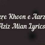 Mere Khoon e Aarzoo Aziz Mian Lyrics