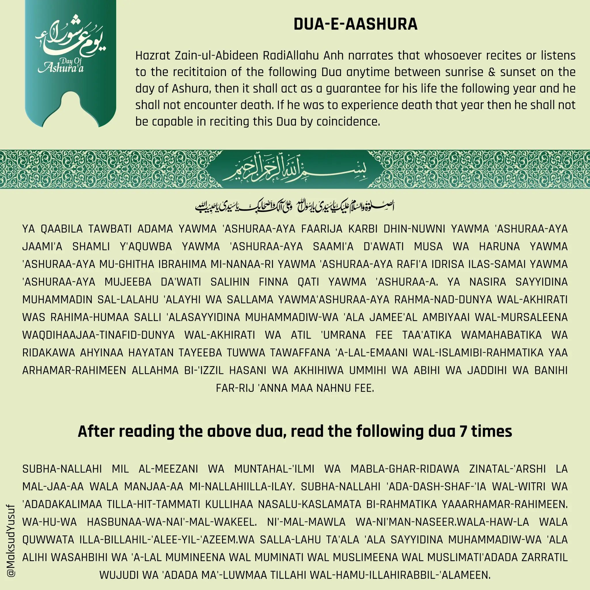 Merits of Ashura and Nafl Prayers on the Day of Ashura – Islamic Guide